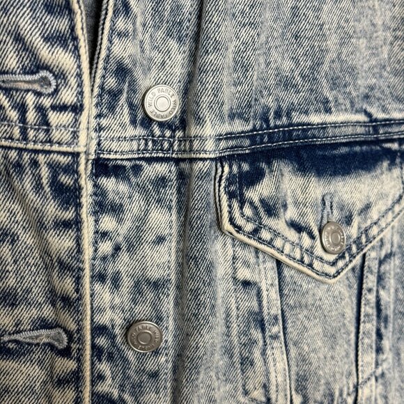 Wild fable Denim Jacket blue jean jacket Med Wash Sz S WOMEN USA - Picture 3 of 5